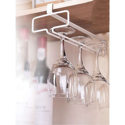 Hanging wine glass storage